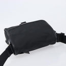 PRADA Shoulder Bag Nylon Black Silver Auth 208041A-6