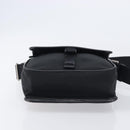 PRADA Shoulder Bag Nylon Black Silver Auth 208041A-9