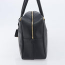 PRADA Hand Bag Saffiano leather Black Gold Auth 208042A-4