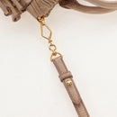 Miu Miu Hand Bag Vitellolux 2way Beige Gold Auth 208045V-14
