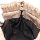 Miu Miu Hand Bag Vitellolux 2way Beige Gold Auth 208045V-22