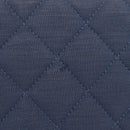 CHANEL Big Matelasse 30 Chain Shoulder Bag Cotton Navy Silver CC Auth 208049V-3