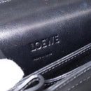 LOEWE Shoulder Bag Leather Black Gold Auth 208050V-18