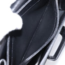 LOEWE Shoulder Bag Leather Black Gold Auth 208050V-20