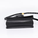 LOEWE Shoulder Bag Leather Black Gold Auth 208050V-9