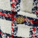 GUCCI Jacket Tweed 38 White Auth 208052M-10