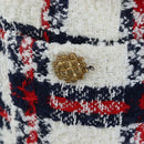 GUCCI Jacket Tweed 38 White Auth 208052M-11