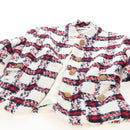GUCCI Jacket Tweed 38 White Auth 208052M-12