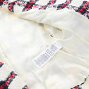 GUCCI Jacket Tweed 38 White Auth 208052M-15