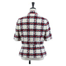 GUCCI Jacket Tweed 38 White Auth 208052M-2