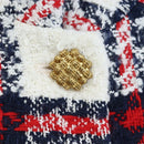 GUCCI Jacket Tweed 38 White Auth 208052M-9