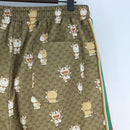 GUCCI Micro GG Canvas Fujiko Pro Pants Polyester L Beige Auth 208053SAM-10