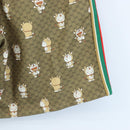 GUCCI Micro GG Canvas Fujiko Pro Pants Polyester L Beige Auth 208053SAM-12