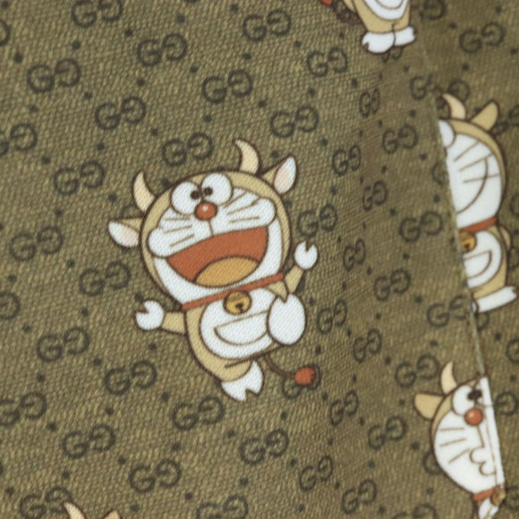 GUCCI Micro GG Canvas Fujiko Pro Pants Polyester L Beige Auth 208053SAM