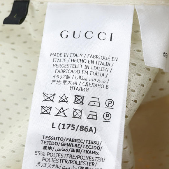 GUCCI Micro GG Canvas Fujiko Pro Pants Polyester L Beige Auth 208053SAM