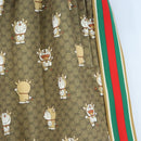 GUCCI Micro GG Canvas Fujiko Pro Pants Polyester L Beige Auth 208053SAM-6