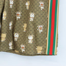 GUCCI Micro GG Canvas Fujiko Pro Pants Polyester L Beige Auth 208053SAM-8