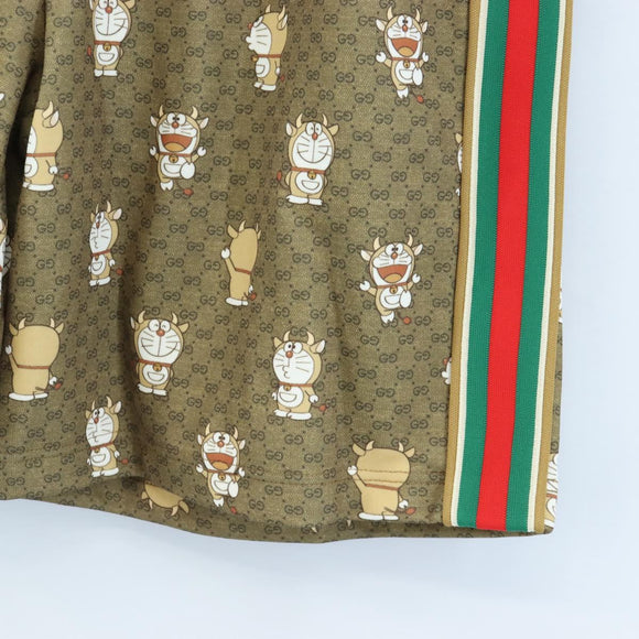 GUCCI Micro GG Canvas Fujiko Pro Pants Polyester L Beige Auth 208053SAM