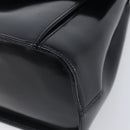 GIVENCHY Hand Bag Leather Black Gold Tone Auth 208062-10