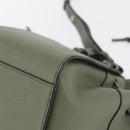 LOEWE Hammock Mini Hand Bag Leather 2way Khaki Auth 208064A-18