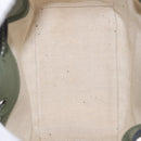 LOEWE Hammock Mini Hand Bag Leather 2way Khaki Auth 208064A-26