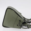 LOEWE Hammock Mini Hand Bag Leather 2way Khaki Auth 208064A-6