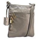 LOEWE Shoulder Bag Leather Gold Auth 208065-1