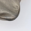 LOEWE Shoulder Bag Leather Gold Auth 208065-16