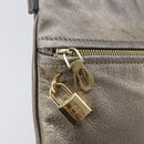 LOEWE Shoulder Bag Leather Gold Auth 208065-20