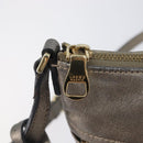 LOEWE Shoulder Bag Leather Gold Auth 208065-22