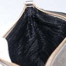 LOEWE Shoulder Bag Leather Gold Auth 208065-26