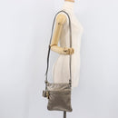 LOEWE Shoulder Bag Leather Gold Auth 208065-30
