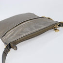 LOEWE Shoulder Bag Leather Gold Auth 208065-6