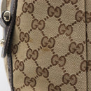 GUCCI GG Canvas Tote Bag Beige Gold Tone 162900 Auth 208067V-4