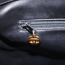 CHANEL Chain Shoulder Tote Bag Leather Black Gold Tone CC Auth 208068V-24