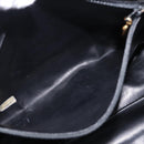 CHANEL Chain Shoulder Tote Bag Leather Black Gold Tone CC Auth 208068V-25