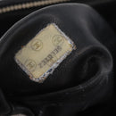 CHANEL Chain Shoulder Tote Bag Leather Black Gold Tone CC Auth 208068V-12