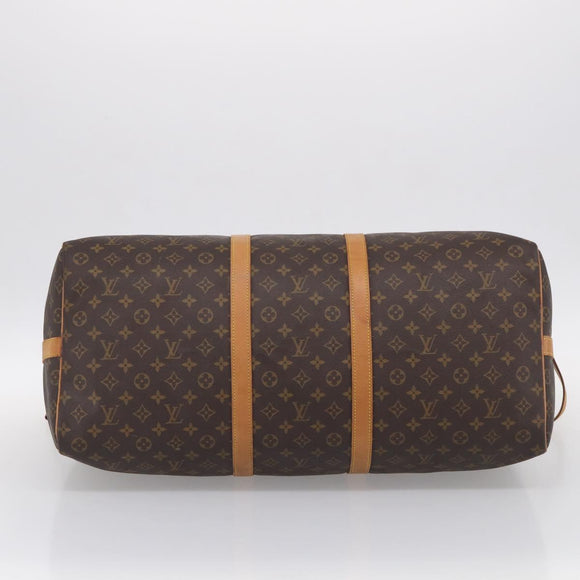 LOUIS VUITTON Monogram Keepall Bandouliere 60 Boston Bag M41412 LV Auth 208069A