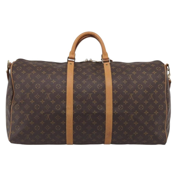 LOUIS VUITTON Monogram Keepall Bandouliere 60 Boston Bag M41412 LV Auth 208069A