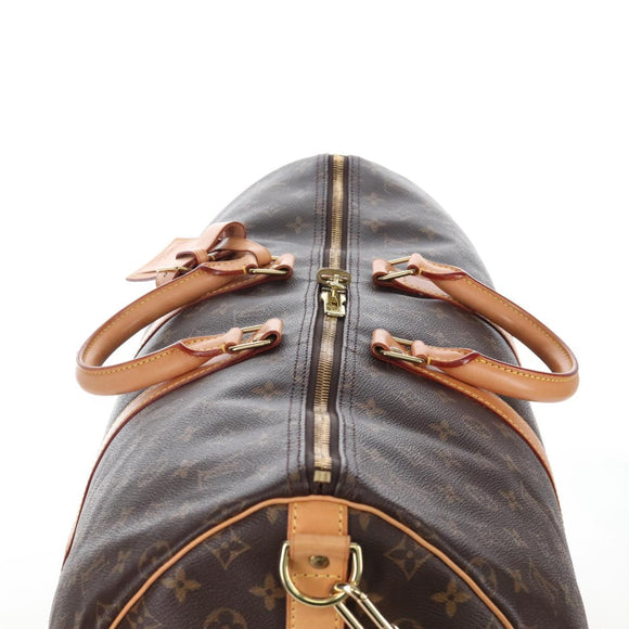 LOUIS VUITTON Monogram Keepall Bandouliere 55 Boston Bag M41414 LV Auth 208070V