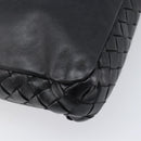 Bottega Veneta INTRECCIATO Clutch Bag Leather Black Auth 208072A-16