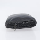 Bottega Veneta INTRECCIATO Clutch Bag Leather Black Auth 208072A-4