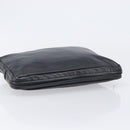 Bottega Veneta INTRECCIATO Clutch Bag Leather Black Auth 208072A-5