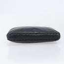 Bottega Veneta INTRECCIATO Clutch Bag Leather Black Auth 208072A-6