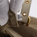 PRADA Jacquard Tote Bag Canvas Brown Gold Tone Auth 208073V-27