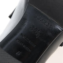 HERMES Moccasin Constance loafers Leather "35 1/2" Black Gold Tone Auth 208074V-12