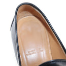 HERMES Moccasin Constance loafers Leather "35 1/2" Black Gold Tone Auth 208074V-16