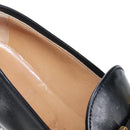HERMES Moccasin Constance loafers Leather "35 1/2" Black Gold Tone Auth 208074V-17