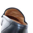 HERMES Moccasin Constance loafers Leather "35 1/2" Black Gold Tone Auth 208074V-19