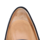 HERMES Moccasin Constance loafers Leather "35 1/2" Black Gold Tone Auth 208074V-22